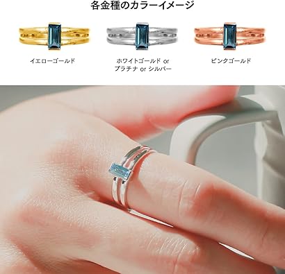 ココカル　cococaru 指輪　K10 WG 8号　ブルートパーズ ココカル cococaru 指輪 K10 WG 8号 ブルートパーズ - メルカリ
